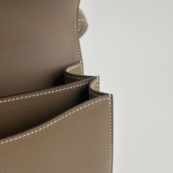 UK London Hermes Constance 18CM Epsom CC18 Etoupe Grey Rose Gold Hardware