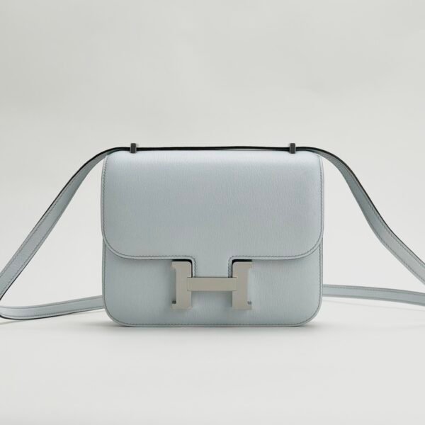 wsxc1727446028319_0-1 UAE Dubai Hermes Constance 18CM Chevre Leather T0 Blue Brume Silver Hardware