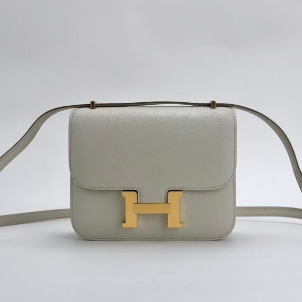 Hermes Constance 18 Images Chevre Leather 0T Mushroom Gold Hardware