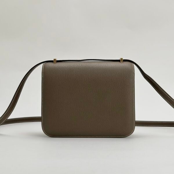 Korea Seoul Hermes Chevre Leather Constance 18CM CC18 Etoupe Gold Hardware