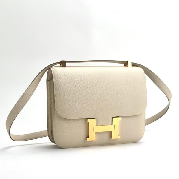 Australia Canberra Hermes Epsom Leather Constance 18CM CC10 Craie Gold Hardware