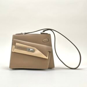 Hermes Bag Price CK18 Etoupe Epsom Kelly Desordre 20CM Silver Hardware