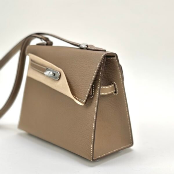 Hermes Bag Price CK18 Etoupe Epsom Kelly Desordre 20CM Silver Hardware
