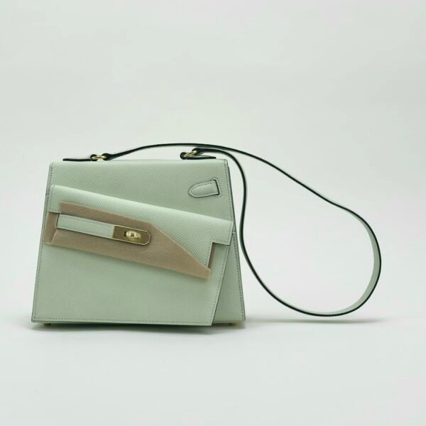 New Arrival Hermes Kelly Desordre 20CM 0S Vert Fizz Epsom Leather Gold Hardware