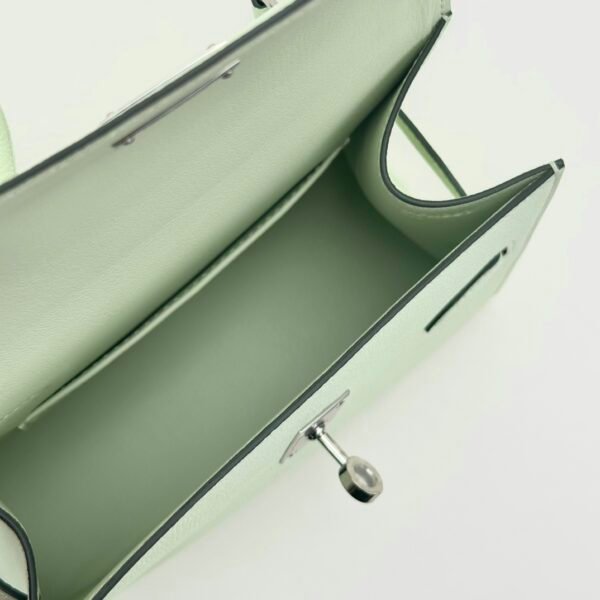 USA Washington Hermes Kelly Desordre 20CM Epsom Leather 0S Vert Fizz Silver Hardware