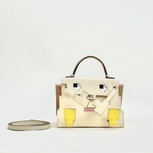 Hermes Kelly Doll Picto Epsom Leather I2 Nata Silver Hardware