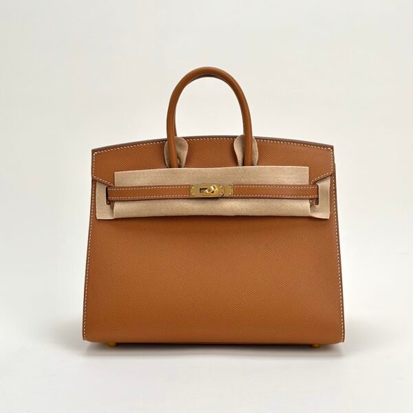 Hermes Boutique Birkin Sellier 25CM CC37 Gold Epsom Leather Gold Hardware