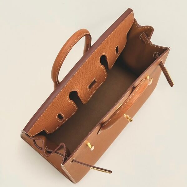 Hermes Boutique Birkin Sellier 25CM CC37 Gold Epsom Leather Gold Hardware