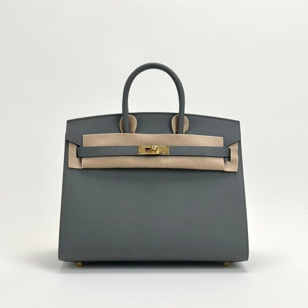Hong Kong Hermes Birkin Sellier 25CM Epsom Leather 0L Gris Meyer Gold Hardware