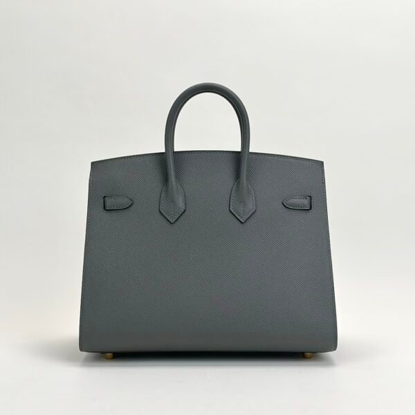 Hong Kong Hermes Birkin Sellier 25CM Epsom Leather 0L Gris Meyer Gold Hardware