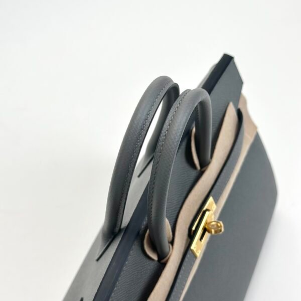 Hong Kong Hermes Birkin Sellier 25CM Epsom Leather 0L Gris Meyer Gold Hardware