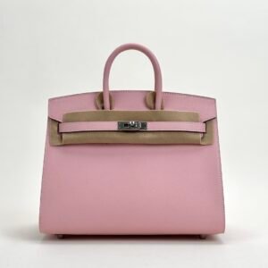 wsxc1728570112750_0 Hermes Bag Birkin Sellier 25 Images Epsom Leather 3Q Rose Sakura Silver Hardware