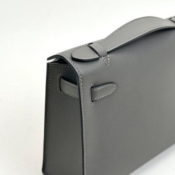 wsxc1728657776316_3 Taiwan Hermes Kelly Pochette 22CM Swift Leather 0L Gris Meyer Silver Hardware