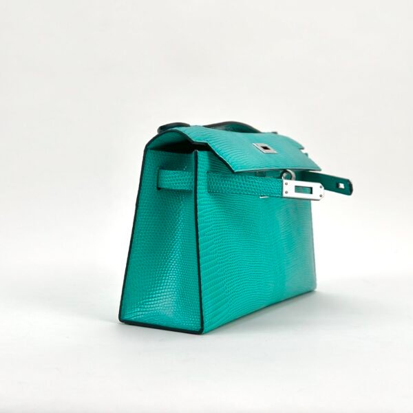wsxc1728657778577_3 Hermes Bag Price Lizard Leather Kelly Pochette 22CM U1 Vert Verone Silver Hardware
