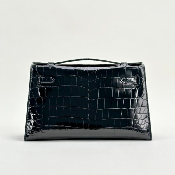 wsxc1728657780192_1 UAE Dubai Hermes Kelly Pochette 22CM Shiny Niloticus Crocodile CK89 Noir Silver Hardware