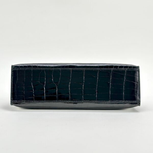 wsxc1728657780192_2 UAE Dubai Hermes Kelly Pochette 22CM Shiny Niloticus Crocodile CK89 Noir Silver Hardware