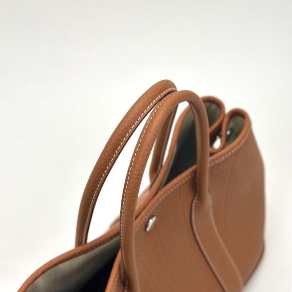 USA Washington Hermes Garden Party 30CM CK37 Gold Negonda Leather Silver Hardware