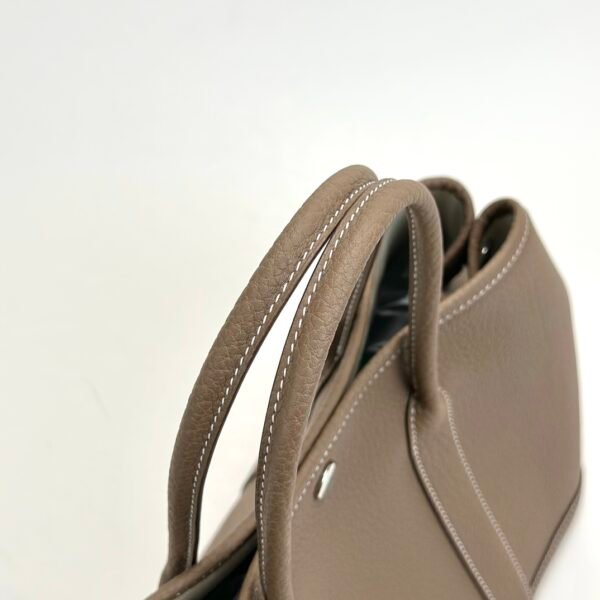 wsxc1728657791163_1 Hermes Bag Images Garden Party 30CM Negonda Leather CK18 Etoupe Silver Hardware