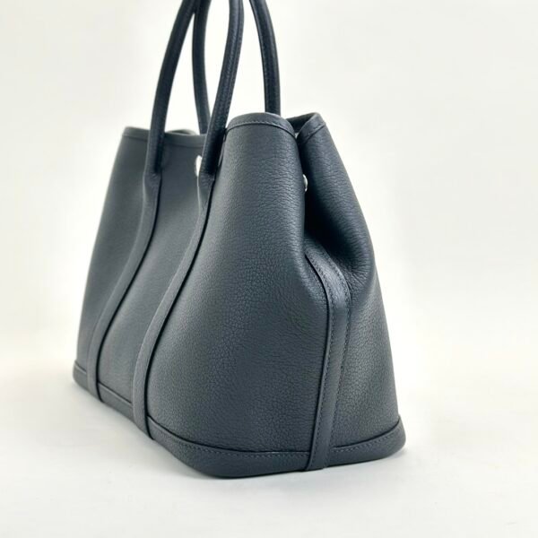 wsxc1728657796822_1 Hermes CK76 Blue Indigo Negonda Leather Garden Party 30CM Silver Hardware