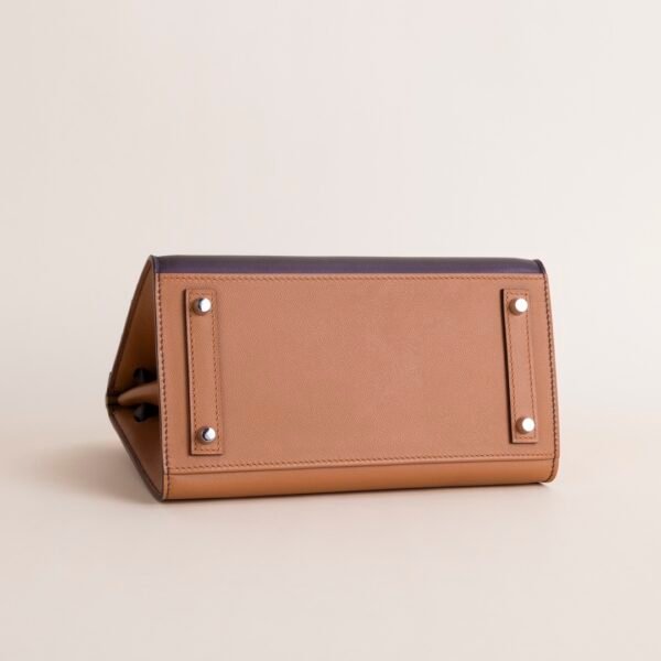 wsxc1728657802521_4 Hermes Birkin Faubourg 20 Day Matte Crocodile Noir / Epsom Brown Silver Hardware