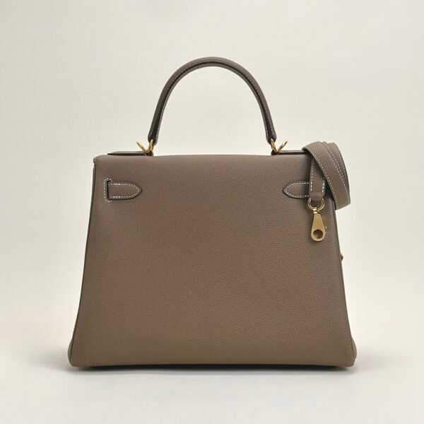 wsxc1728748465403_1 Hermes Togo Leather CC18 Etoupe Kelly 28CM Women’s Bag Images Gold Hardware