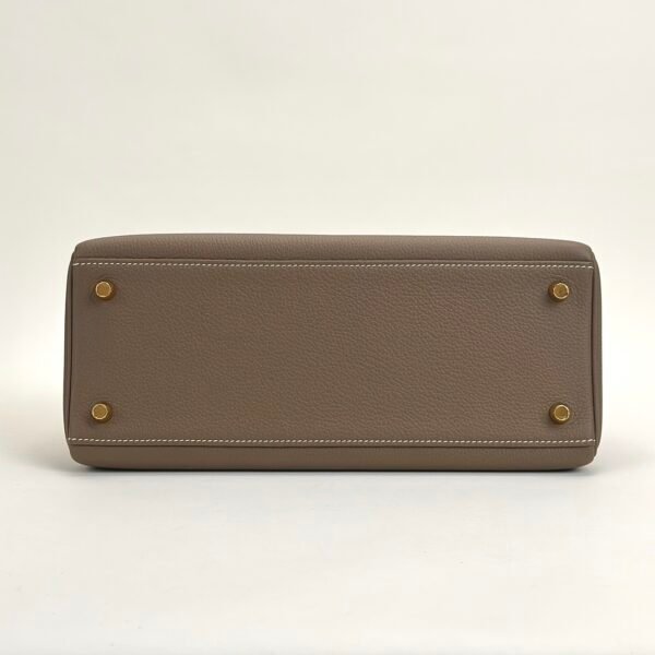 wsxc1728748465403_2 Hermes Togo Leather CC18 Etoupe Kelly 28CM Women’s Bag Images Gold Hardware