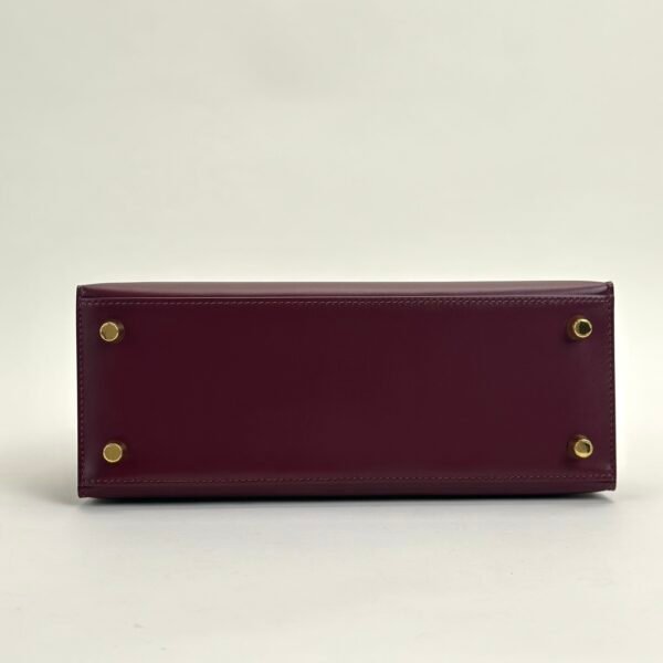 UAE Dubai Hermes Kelly Sellier 28CM Box Leather CC57 Bordeaux Gold Hardware