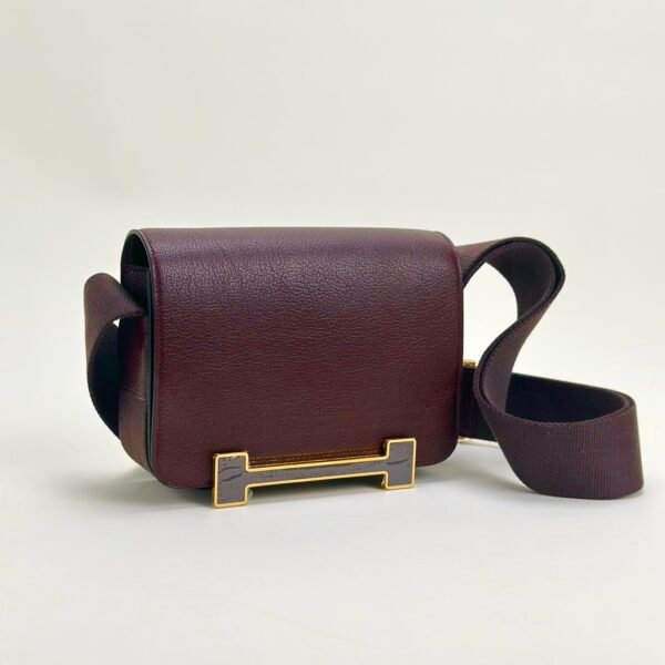 Australia Sydney Hermes Geta 20CM Chevre Leather 0G Rouge Sellier Gold Hardware