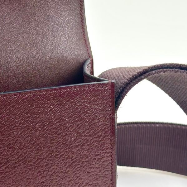 Australia Sydney Hermes Geta 20CM Chevre Leather 0G Rouge Sellier Gold Hardware