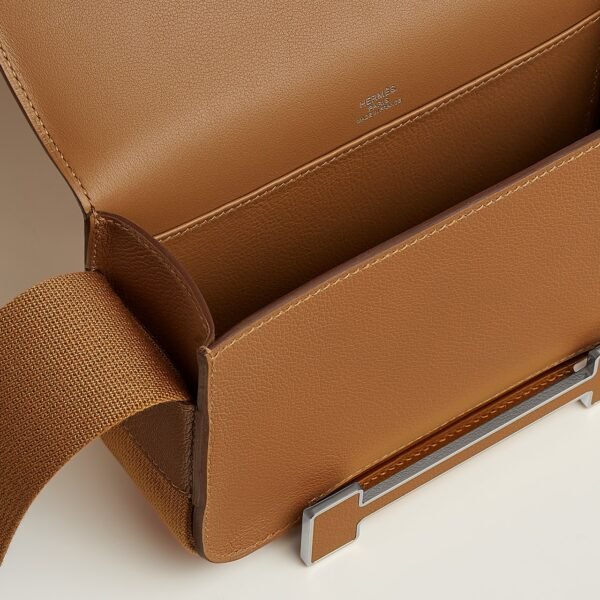 Hermes Bag Images CC37 Gold Evercolor Leather Geta 20CM Shoulder Bag Gold Hardware