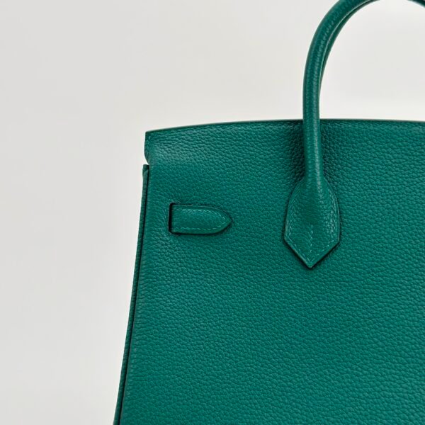 Hermes Birkin 25 Bag Price Togo Leather Z6 Malachite Gold Hardware