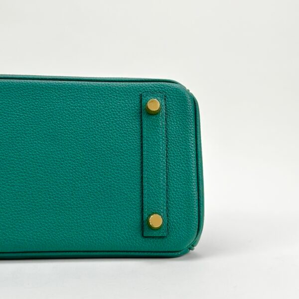 Hermes Birkin 25 Bag Price Togo Leather Z6 Malachite Gold Hardware