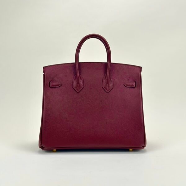 USA New York Hermes Birkin 25CM Epsom Leather CC55 Rouge H Gold Hardware