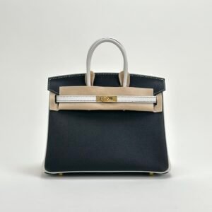 wsxc1729782383375_0 Special Order Hermes Birkin 25CM Togo Leather Black / White Gold Hardware