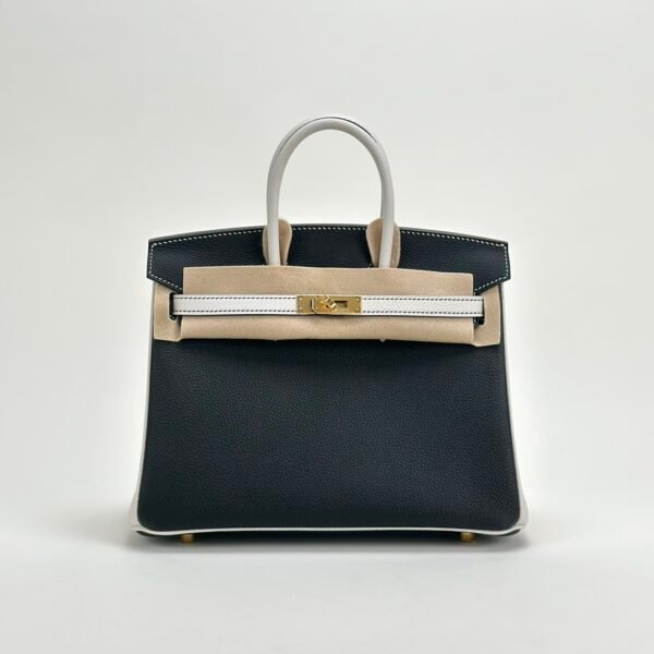 wsxc1729782383375_0 Special Order Hermes Birkin 25CM Togo Leather Black / White Gold Hardware