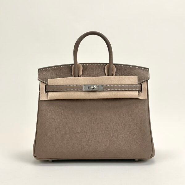Hermes Bag Price CK18 Etoupe Togo Leather Birkin 25CM Silver Hardware