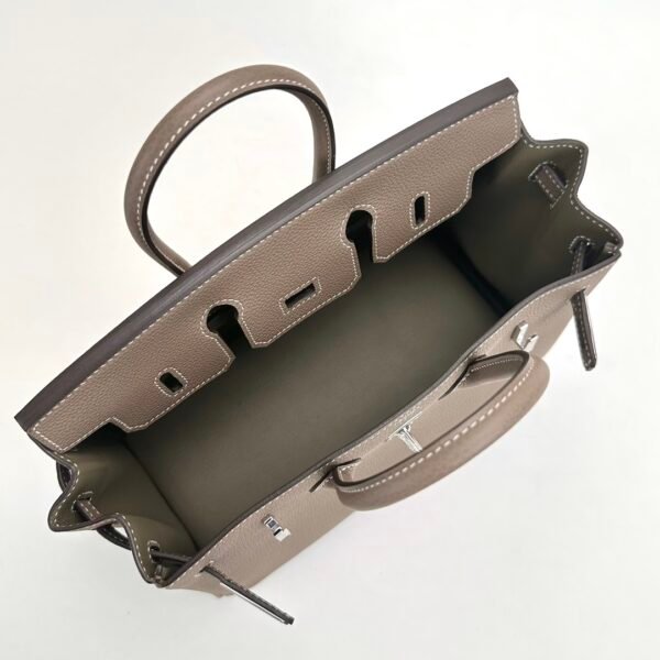 Hermes Bag Price CK18 Etoupe Togo Leather Birkin 25CM Silver Hardware