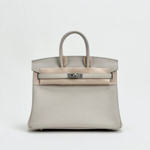 wsxc1729954517808_0 USA Los Angeles Hermes Birkin 25CM Togo Leather 8L Beton Silver Hardware