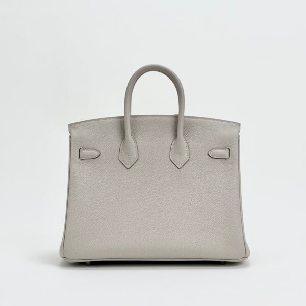 USA Los Angeles Hermes Birkin 25CM Togo Leather 8L Beton Silver Hardware