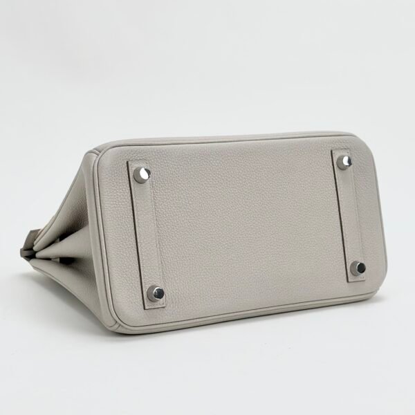 USA Los Angeles Hermes Birkin 25CM Togo Leather 8L Beton Silver Hardware