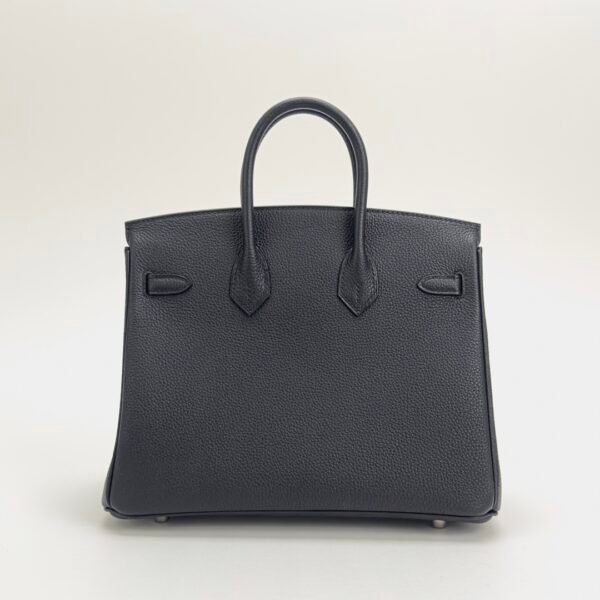UAE Dubai Hermes Birkin 25CM Togo Leather CK89 Noir Silver Hardware