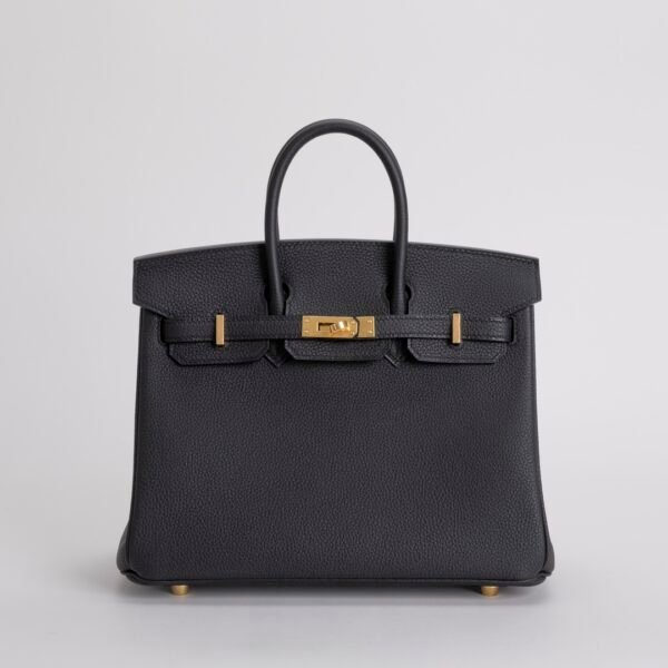 Hermes Birkin 25 Bag Price Togo Leather CC89 Noir Gold Hardware