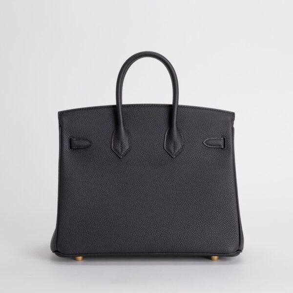 Hermes Birkin 25 Bag Price Togo Leather CC89 Noir Gold Hardware