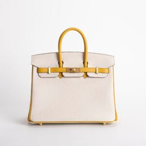 wsxc1730992191192_0 Hermes Togo Leather Birkin 25CM 10 Craie / 9D Amber Brush Gold Hardware