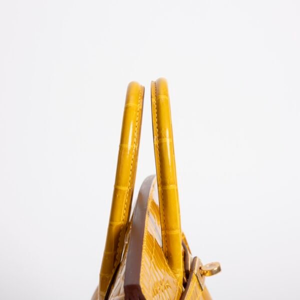 Hermes Bag Price Shiny Niloticus Crocodile Birkin 25CM 9D Jaune Amber Gold Hardware