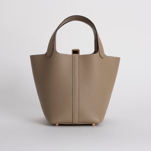 wsxc1731428191396_1 Full Handmade Clemence Leather Picotin 18CM 8Q Beige Marfa Gold Hardware