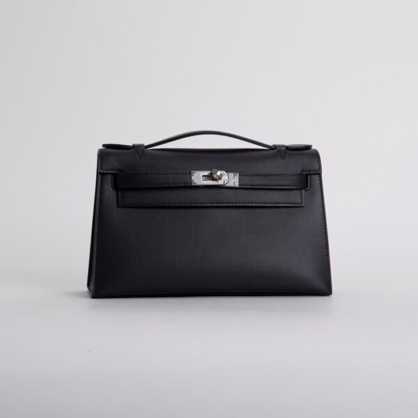 wsxc1731431403745_0 Full Handmade Kelly Pochette 22cm Swift Leather CK89 Noir Silver Hardware