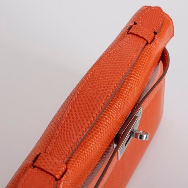 wsxc1731431584296_5 Women’s Luxury Bag Kelly Pochette 22CM Lizard Leather CK93 Orange Silver Hardware
