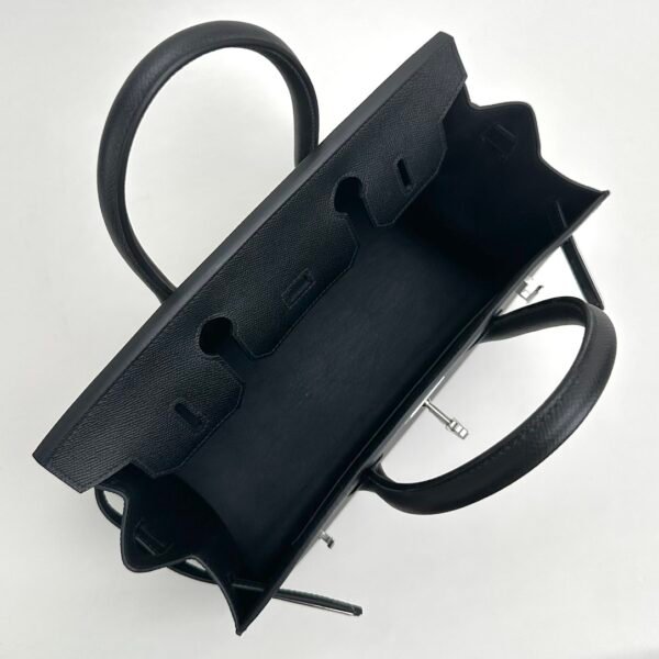 USA Washington Birkin Sellier 30CM Epsom Leather CK89 Noir Silver Hardware