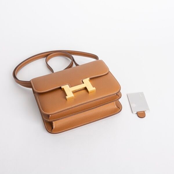 wsxc1731521141030_2 UK London CC37 Gold Epsom Leather Constance 18CM Gold Hardware